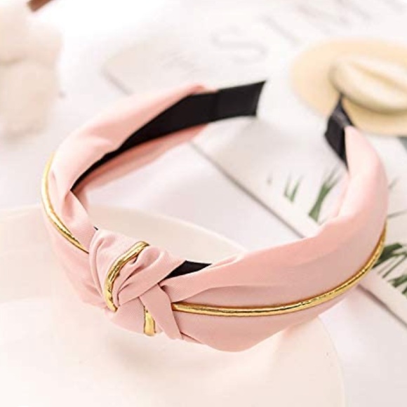 Accessories - Top-knot pink headband, NWOT